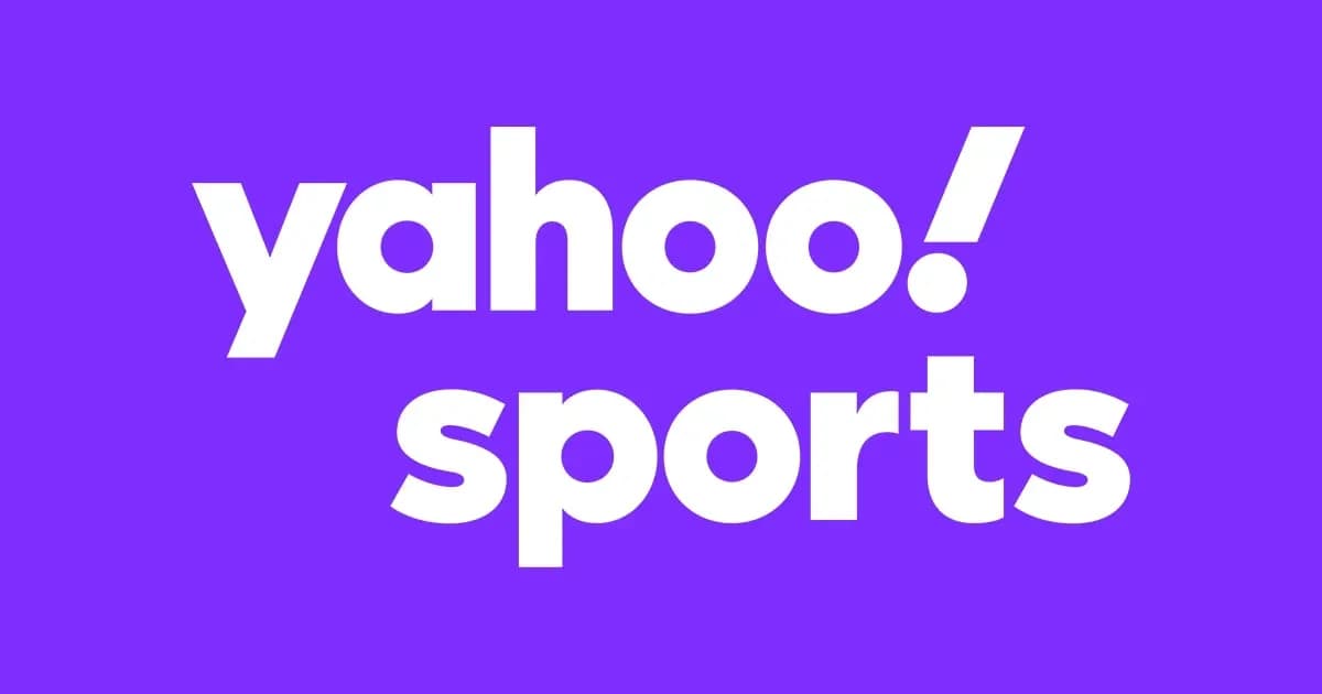 Logotipo de Yahoo Sports sobre fondo púrpura Logotipo de Yahoo Sports sobre fondo púrpura