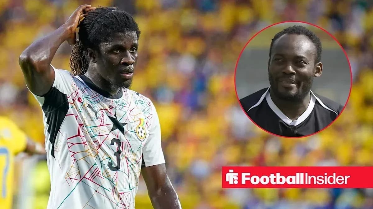 Jugador de Ghana en el campo durante un partido Jugador de Ghana en el campo durante un partido