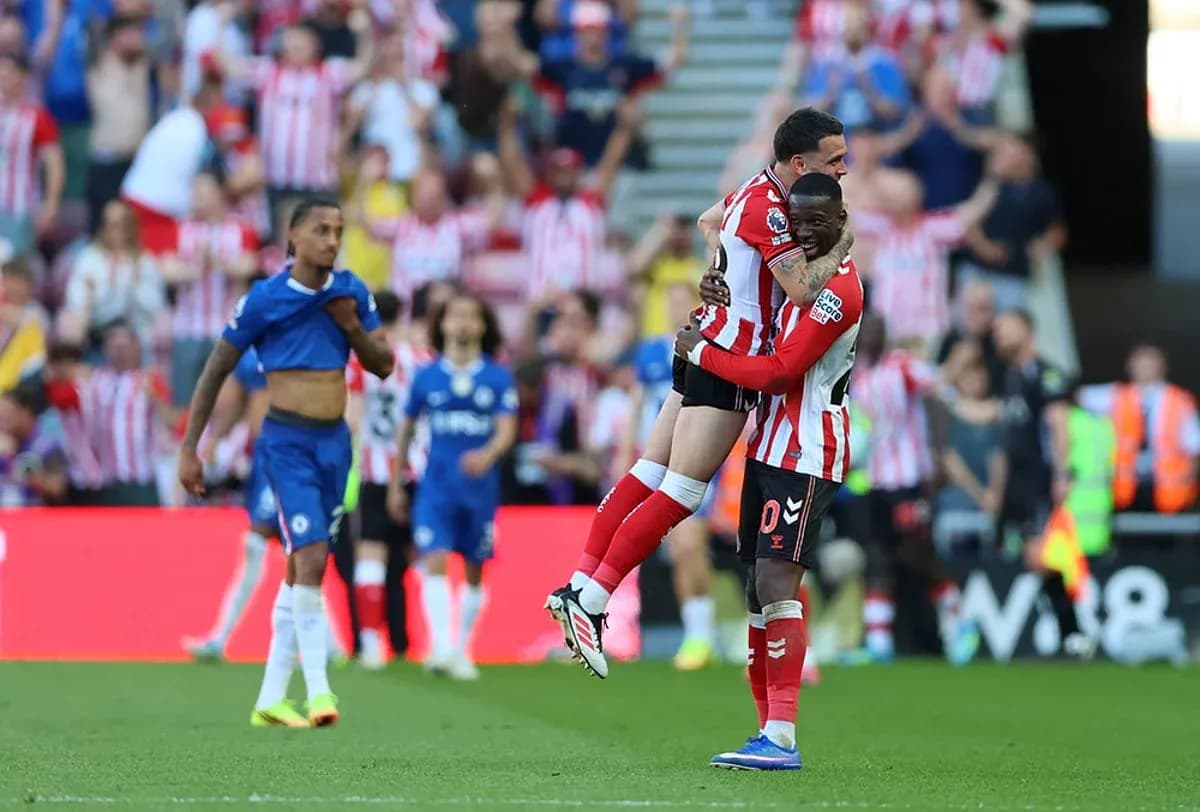 Jugadores del Sunderland celebrando un gol Jugadores del Sunderland celebrando un gol