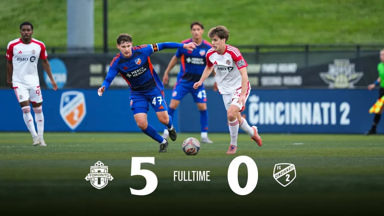 Toronto II contra FC Cincinnati II en el partido Toronto II contra FC Cincinnati II en el partido