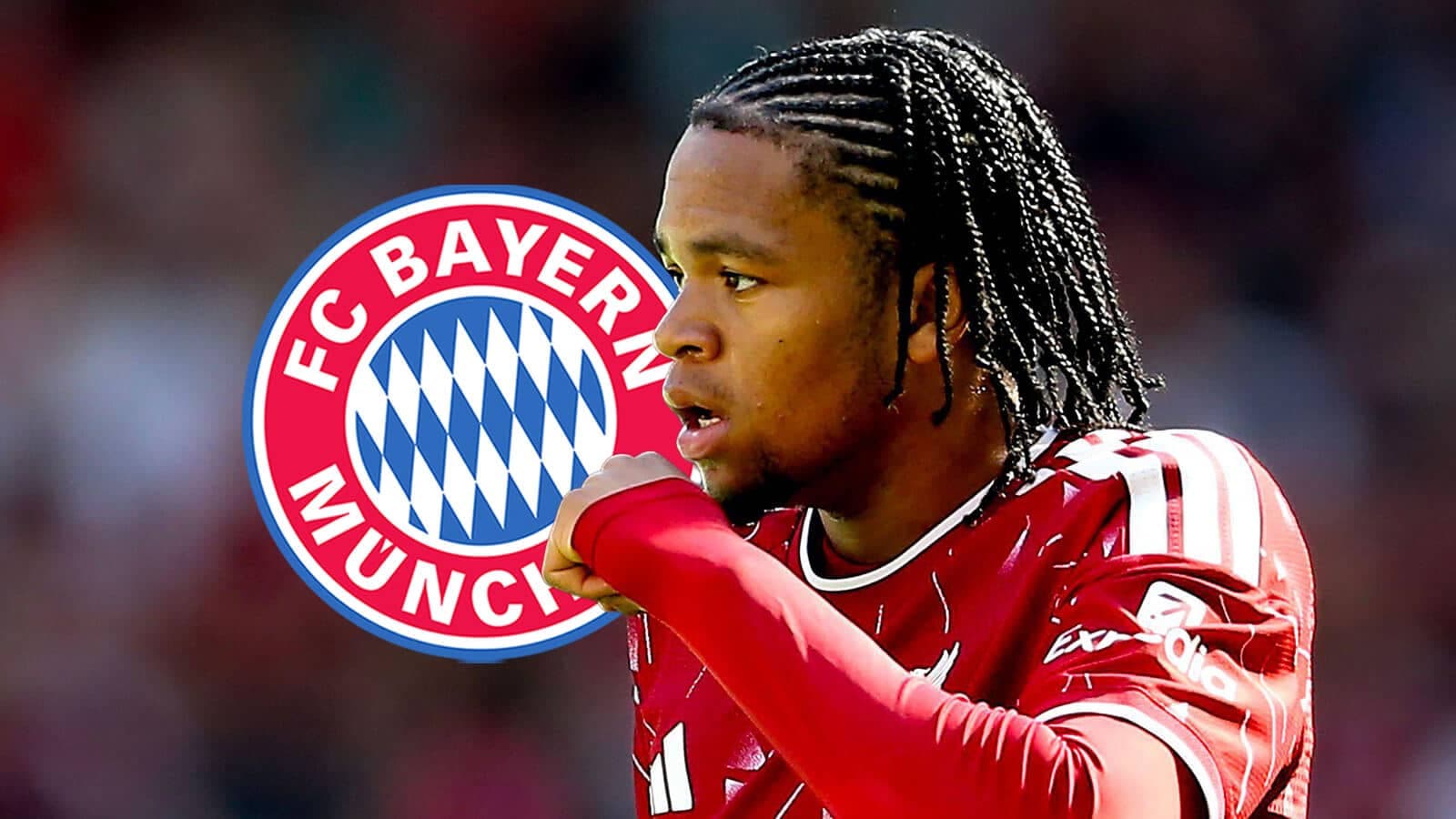 Jugador de FC Bayern Múnich en acción Jugador de FC Bayern Múnich en acción