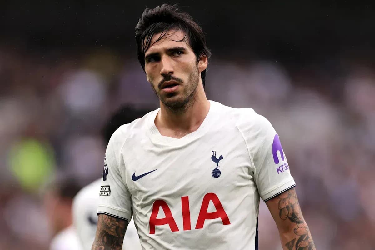 Jugador de Tottenham en el campo durante el partido Jugador de Tottenham en el campo durante el partido
