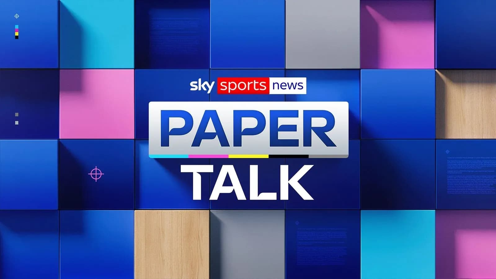 Logotipo de Paper Talk sobre fondo de colores Logotipo de Paper Talk sobre fondo de colores